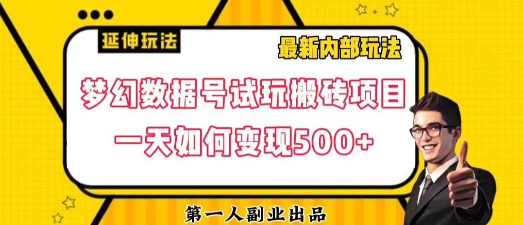 数据号回归玩法游戏试玩搬砖项目再创日入500+【揭秘】-小哈资源